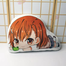 Toaru Kagaku no Railgun pillow toy Anime Misaka Mikoto short plush stuffed cute girl doll double sided pillowcase 50cm for gift 2024 - buy cheap