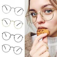 Unisex Fashion Classic Gold Metal Frame Glasses women men Classical vintage style optical Glasses For reading 2024 - buy cheap