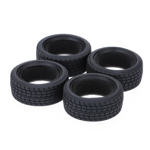 4Pcs 1/10 Grain Car Rubber Tyre Wear-resistant Run-flat for Traxxas HSP Tamiya HPI Kyosho On-Road Run-flating Car 2024 - buy cheap