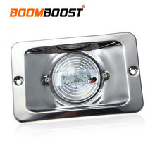 1 Pcs 12V Waterproof Stainless Steel Transom Ship Lights Navigation Lamp White LED Square Light for Marine Boat Ship 2024 - buy cheap