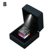 Qualidade durável do prisma do rgb do cubo dichroic da cruz colorida defeituosa do divisor do combinador com caixa de luz para ensinar o espectro claro 2024 - compre barato