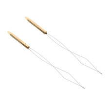 2 Pieces Fly Tying Bobbin Threader Half Hitch Tool Fly Tying Tools Stainless Steel Brass 2024 - buy cheap
