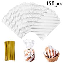 100pcs Cute Cello Plastic Pack Candy Cookie Soap Packaging Bags Cupcake Wrapper Self Adhesive Sample Gift Bag with Twist Ties 2024 - buy cheap