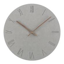 Round Wooden Wall Clock Non Ticking Modern Home Decoration Nordic Style Living Room Wall Clock 2024 - buy cheap