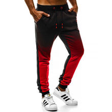 new men casual Gradient sweatpants male winter elastic waist pencil joggers pants sportswear workout trousers slackslong pants 2024 - buy cheap