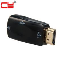 HDMI к VGA выход видео адаптер с 3,5 мм аудио кабель для ТВ и проектора и монитора и планшета и мобильного телефона 2024 - купить недорого