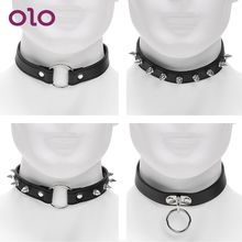 OLO Roleplay Neck Ring Spike Rivet Buckle Collar SM Bondage Punk Style Slave Restraints Sex Toys for Couples 2024 - buy cheap