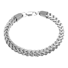 Brazalete de acero inoxidable a la moda para hombre, cadena de eslabones de declaración, Color plata, cadena de mano, regalo de joyería 2024 - compra barato