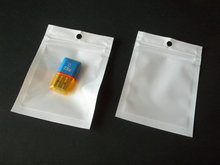 6*10 cm transparente + plástico blanco cierre automático paquete al por menor bolsa de polietileno accesorios electrónicos Almacenamiento de regalo agujero de la bolsa de embalaje 2024 - compra barato