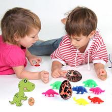 Huevos de dinosaurio de plástico figura de acción añadir grietas de agua huevo de crecimiento Mini eclosión niños juguetes para niños Color al azar 2024 - compra barato