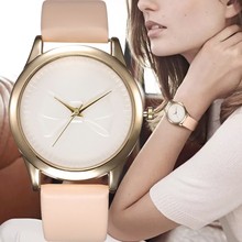 Top Luxury Brand Pink Fashion Ladies Watches Leather Female Quartz Watch Women Casual Strap Bracelet Wriswatch Reloj Mujer Gifts 2024 - buy cheap