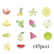 46pcs Fruits Stickers Strawberry Pineapple Decorative Adhesive Stickers Decorations Scrapbooking Diy Albums Stationery Kids Gift 2024 - buy cheap