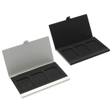 Aluminum Alloy Memory Card Case Card Box Holders For 3PCS SD Cards 2024 - buy cheap