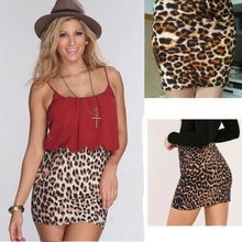 Hot  Fashion Women's Packed Hip Ladies Slim Short Beautiful Leopard Print Skirt 2024 - buy cheap