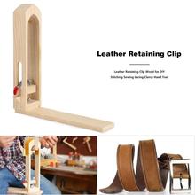 Leather Retaining Clip Wood for DIY Stitching Sewing Lacing Clamp Hand Tool 2024 - buy cheap