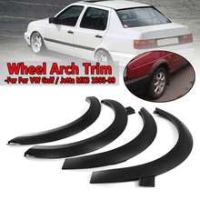 4 Pcs For Fender Flares Univeasal For Car Wheel Arch Trim Set For VW Golf For Jetta Cabrio MK3 ABS Plastic Mudguards Sticker 2024 - buy cheap