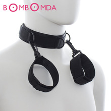 Sex Products Erotic Toys Handcuffs Neckcuffs Wrist Restraints Adult Games Sex Toys Bondage Hand Cuffs Sexy Toys for Couples O3 2024 - buy cheap