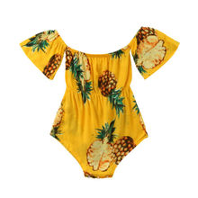 1PCS 0-24M Newborn Infant Baby Boy Girl Clothes Kid Cute Yellow Pineapple Baby Rompers Jumpsuit Sets 2024 - buy cheap