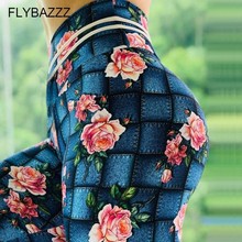 Women Rose Print Yoga Pants Sports Exercise Tights Fitness Running Jogging Trousers Gym Slim Compression Pants Sexy Hips Push Up 2024 - buy cheap