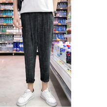 2019 Primavera y novedad de verano versión coreana caliente de los estudiantes de moda pareja tendencia ocio Hip Hop pantalones Joggers Streetwear mejor 2024 - compra barato