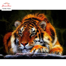 GOLDEN PANNO Diamond Painting Full Square 5D Diy Daimond Embroidery Diamant Mosaic Sale Displasy Broderie Diamant Tiger 01 2024 - buy cheap