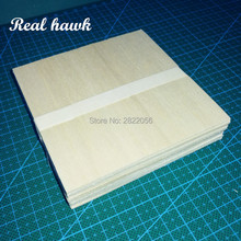 5pcs AAA+ Balsa Wood Sheets 100x100x7mm Model Balsa Wood for DIY RC model wooden plane boat material 2024 - buy cheap