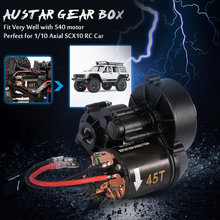 AUSTAR-caja de cambios para coche de Control remoto, caja de transmisión para motor 540 1/10 Axial SCX10 RC 2024 - compra barato