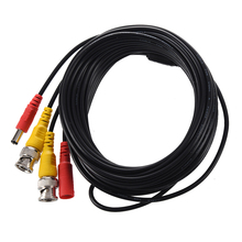 Новейший 10 м 33 фута безопасности Видео/кабель питания BNC + RCA штекер комбинированный кабель для камеры видеонаблюдения 2024 - купить недорого