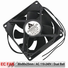 5PCS LOT Gdstime 80x80x25mm 8cm Dual Ball Bearing 80mm AC 110V 120V 220V 240V Axial EC Cooling Fan 2024 - buy cheap