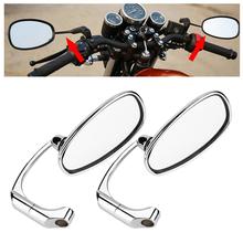 1 Pair Universal Right and Left Side Motorcycle Rear View Mirror Silver Motorcycle Rearview Mirrors with 8mm 10mm bolt Car nEW 2024 - buy cheap