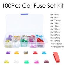 100Pcs Assorted Car Truck Mini Low Profile Fuse Micro Blade Fuse Set Kit 2024 - buy cheap