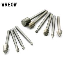 10pcs Mini Round HSS Rotary Burr Set Wood Carving File Rasp Drill Bits Engraving Bit Cutting Tools Carving Engraving Tools 2024 - buy cheap