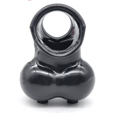 Мужское целомудрие устройство Мошонка кольцо с рукавом для пениса петухи задержка времени петух клетка секс-игрушки для мужчин мяч носилки кольцо для петуха 2024 - купить недорого