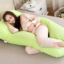 Travesseiro para gravidez com apoio para a cintura, almofada de algodão com pérola pw13 para mulheres grávidas, travesseiro em formato de u 2024 - compre barato