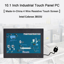 10.1 Inch Industrial Touch Panel PC,4 Wires Resistive Touch Screen,Intel Celeron 3855U,Windows 7/10,Linux,[HUNSN DA13W] 2024 - buy cheap