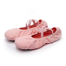 ¡Oferta! zapatos de Ballet para niñas, zapatos de baile, zapatos de Ballet de lona para adultos, zapatos de Ballet para mujeres profesionales, zapatos de Ballet de gimnasia y Yoga 2024 - compra barato