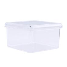 1Pc 9x9cm Clear Square Box Plastic Canister Cotton Ball Swab Makeup Cosmetics Jewelry Container Holder Storage Case Organizer 2024 - buy cheap