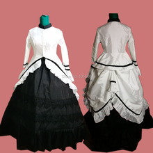 Tailored!Elegant white&black Court Duchess Civil war Theatre 18th Court Belle Marie Antoinette DRESS Victorian dresses sw-002 2024 - buy cheap