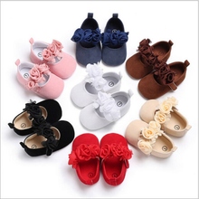 Toddler Baby Girls Flower Princess Crib Shoes Newborn Prewalker Non-slip Kids Soft Sole Casual 2024 - buy cheap