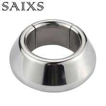 Stainless Steel Cock Ring Magnetic Lock Ball Stretcher Metal Penis Pendant Testicle Chastity Device Sex toys Drop Shipping 2024 - buy cheap