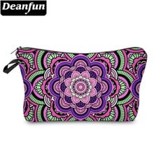 Deanfun-neceser con estampado de Mandala brillante, bolsa de aseo impermeable, Color personalizado para accesorios digitales, 51466 2024 - compra barato