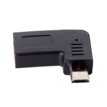 Адаптер для передачи данных USB-C Type-C мама к Micro-USB 2,0 5Pin папа под углом 90 градусов 2024 - купить недорого