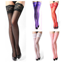 2019 Newest Hot Womens Lace Top Stay Up Thigh High Hold-ups sexy Stockings Pantyhose High Hold-ups Fishnet Stockings Pantyhose 2024 - buy cheap