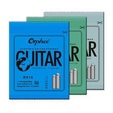 Orphee cuerdas de Guitarra eléctrica 6 unids/set RX15/RX17/RX19 Super Luz de Guitarra de alta calidad Hexagonal de acero al carbono Guitarra cuerdas 2024 - compra barato