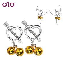 OLO 1 Pair Nipple Stimulator Teaser Nipple Clamps Heart Shape Metal Breast ClipsX Sex Toy for Women Couples Adult Game 2024 - buy cheap