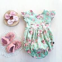 0-18M Newborn Baby Girl Bodysuit Floral Jumper Short Sleeve Sunsuit Summer Clothes Outfits Kids Jumpsuit Playsuit 2020 New Sale 2024 - buy cheap