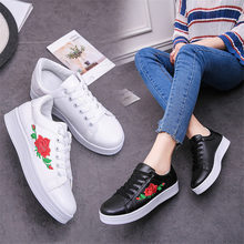 Printed Woman Casual Shoes Women Canvas Shoes Tenis Feminino 2019 New Arrival Fashion Lace-up Women Sneakers Flowers 2024 - buy cheap