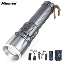 AloneFire X900 CREE XML T6 LED Zaklamp Aluminum flashlight Torch Zoom lanterna Waterproof lantern hike 26650 Battery USB charge 2024 - buy cheap