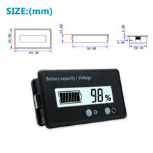 New Car LCD LED Digital Voltmeter 12V 24V 36V 48V Lead-Acid Battery Status Voltage Voltmeter Monitor Meter 2024 - buy cheap