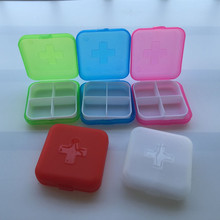 1pc Portable 4 Grids Pill Box Drug Tablet Medicine Storage Holder Splitter Case Storage Organizer Container Case DX 2024 - buy cheap